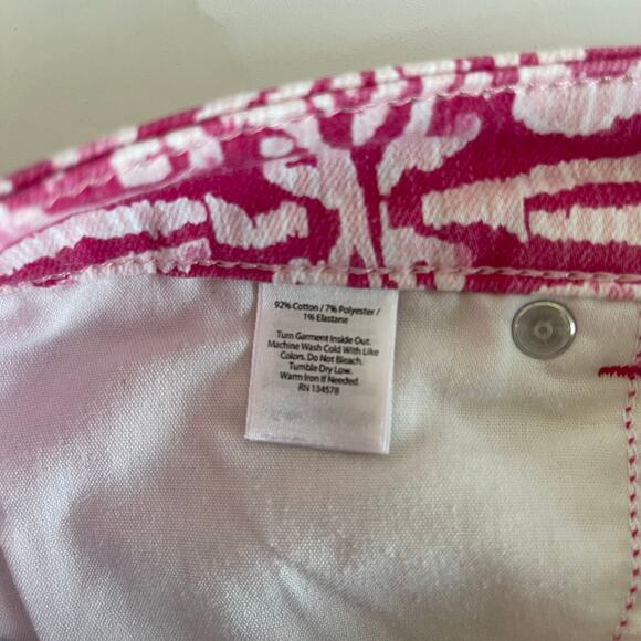 Vineyard Vines Mid-Rise Salt Island Tile Printed Skinny Jeans Women’s - Size 4 - Picture 5 of 7